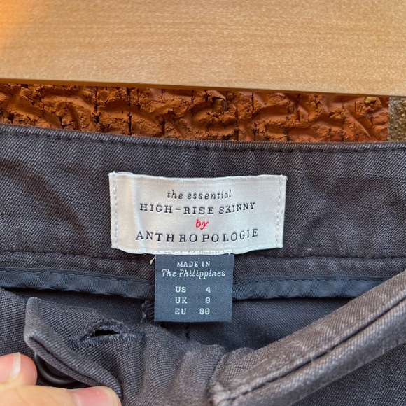 Anthropologie High Rise Essential Skinny size 4 Black Pencil - Picture 5 of 6
